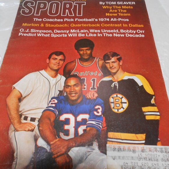 VTG SPORT MAGAZINE OJ SIMPSON DENNY McLAIN 1967 ON COVER VG - Picture 9 of 9